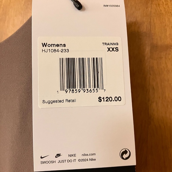 Nike Women's Dri-FIT Zenvy 7/8 Bodysuit - Color Taupe - Picture 5 of 8